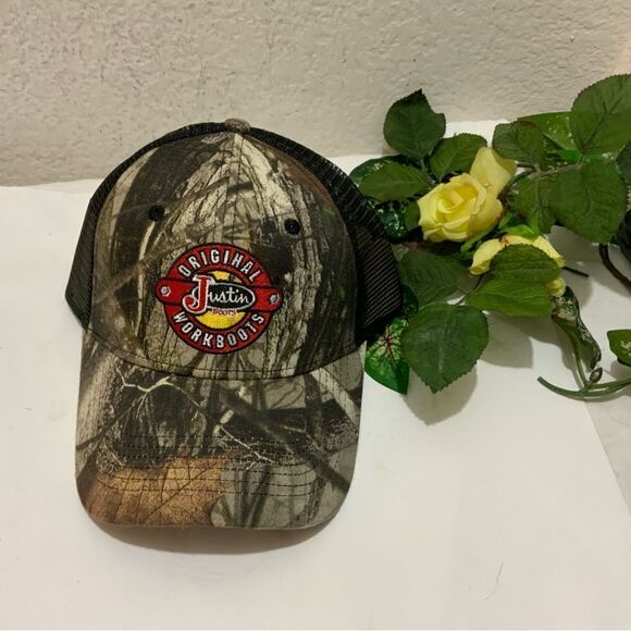 Justin Boots - Original Workboot Snap-back Mesh Baseball Cap. New with Tags. - Picture 1 of 7